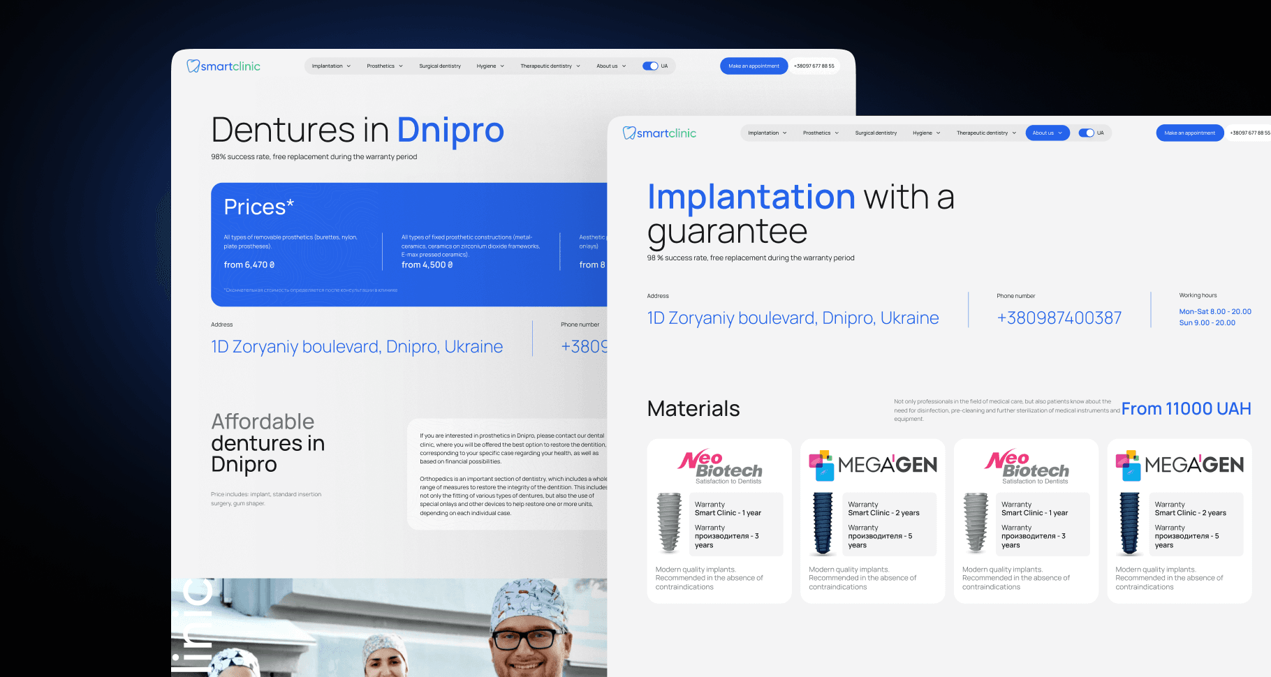 Website for HealthCare | Portfolio MalevichStudio