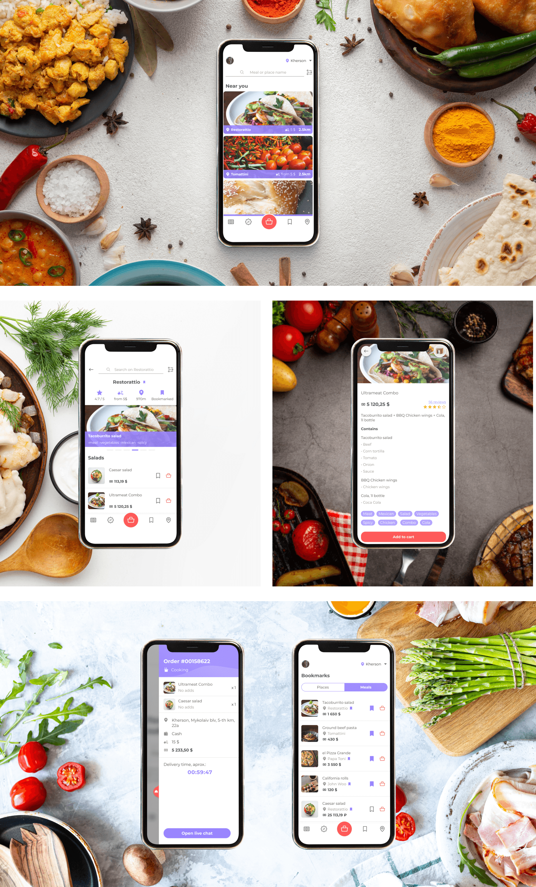 FoodApp Mobile applications for fast-order food 