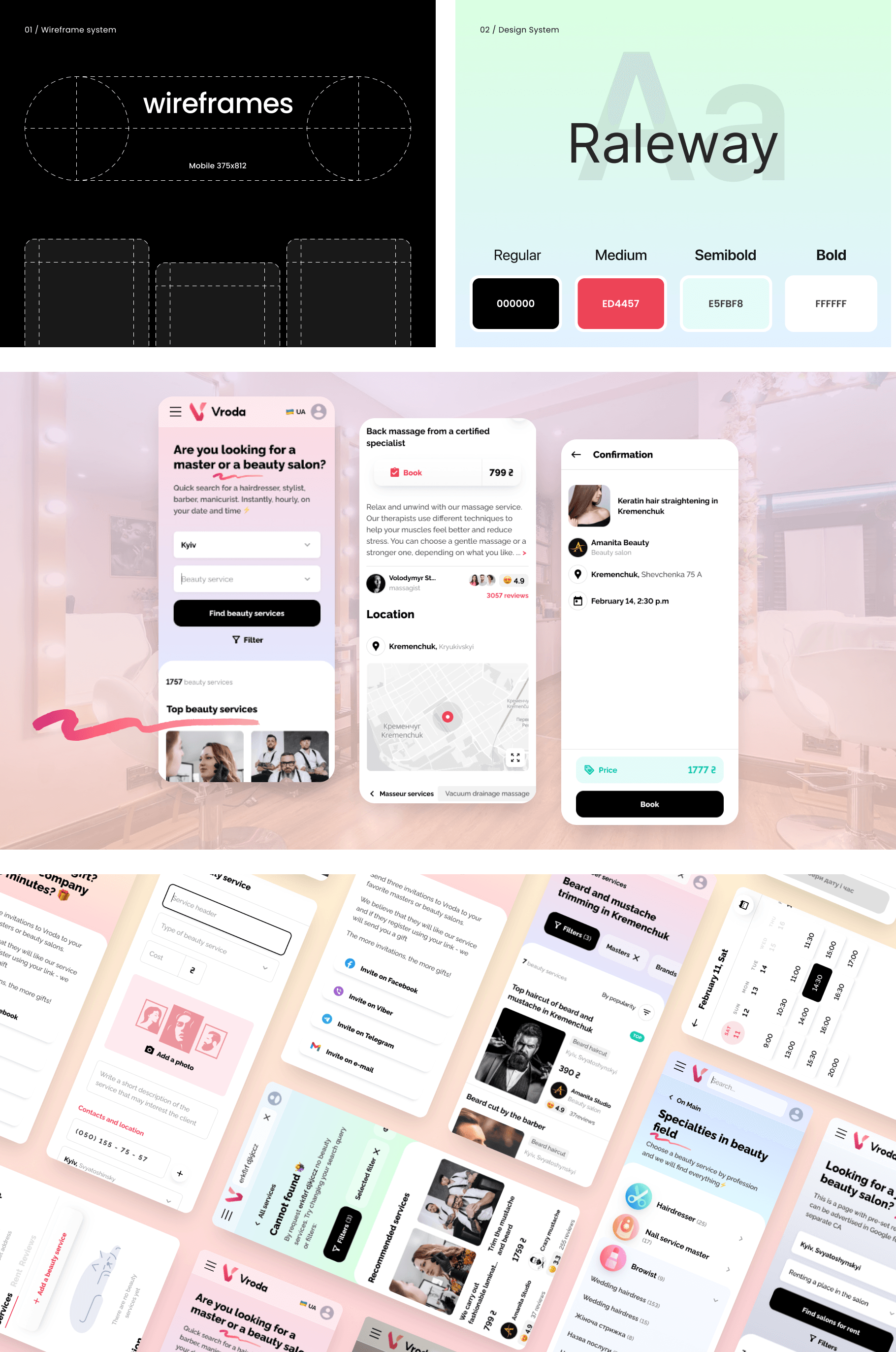 Vroda Mobile App for Beauty Services  