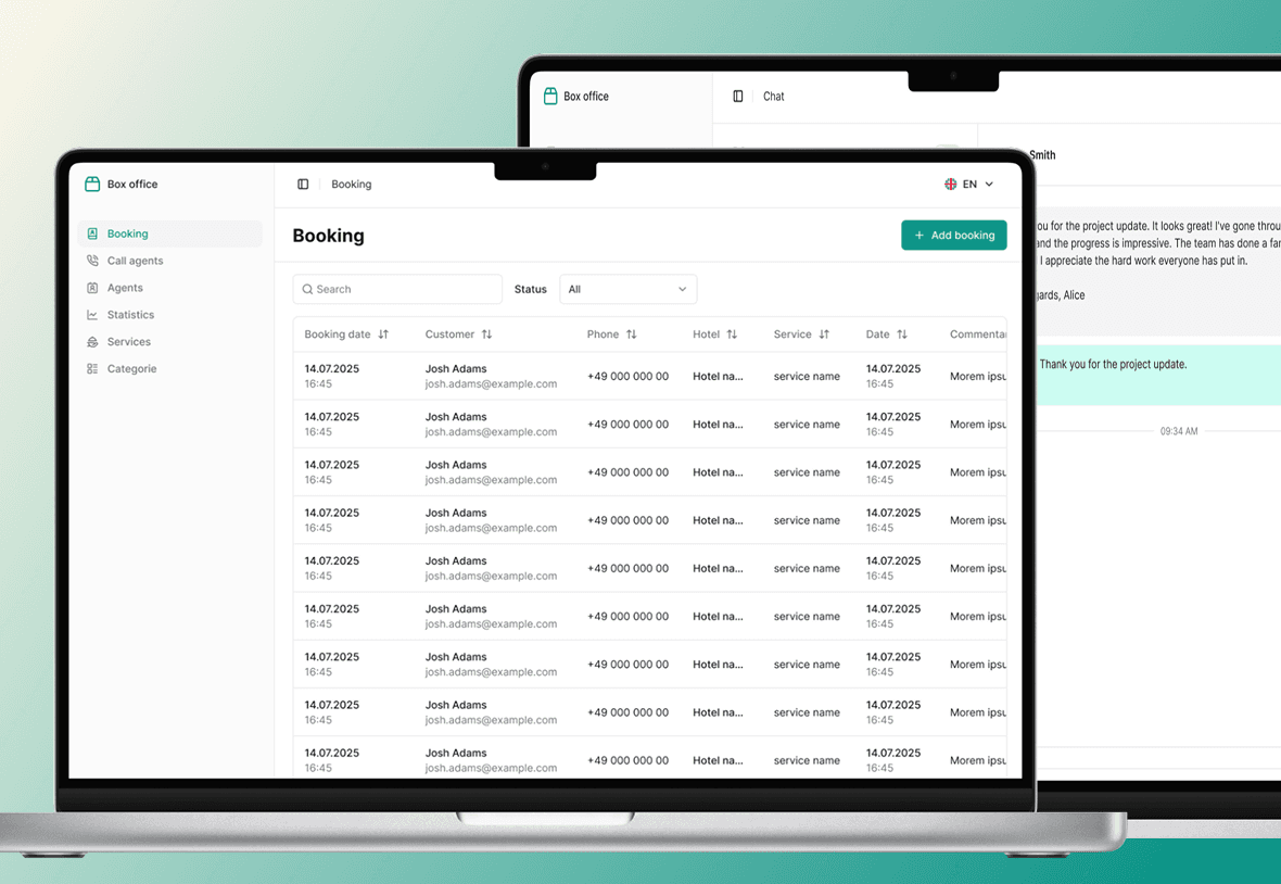Web dashboard for TravelTech | Malevich Studio Potrfolio