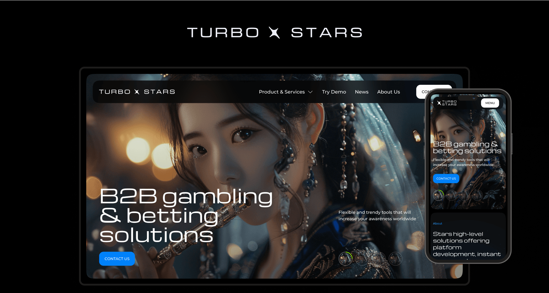 Turbo Stars - дизайн для гейм-платформи