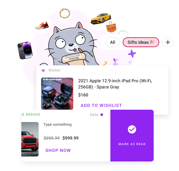 A mobile app to store and share your wishes