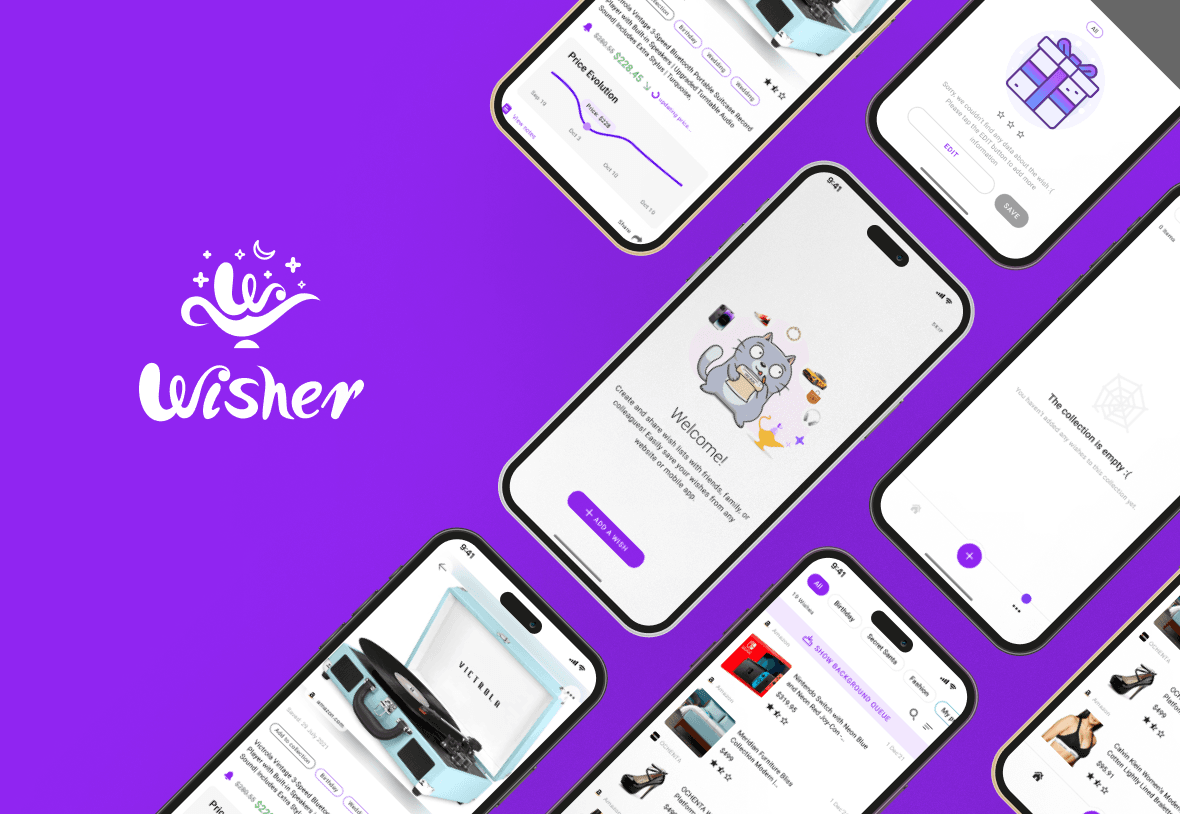 Wisher a mobile app to store and share your wishes
